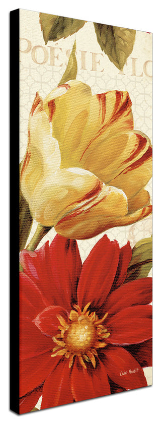 'Poesie Florale Panel II' Canvas Art by Lisa Audit