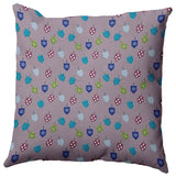 Dreidel Pattern Indoor/Outdoor Throw Pillow, Light Purple, 20"x20"