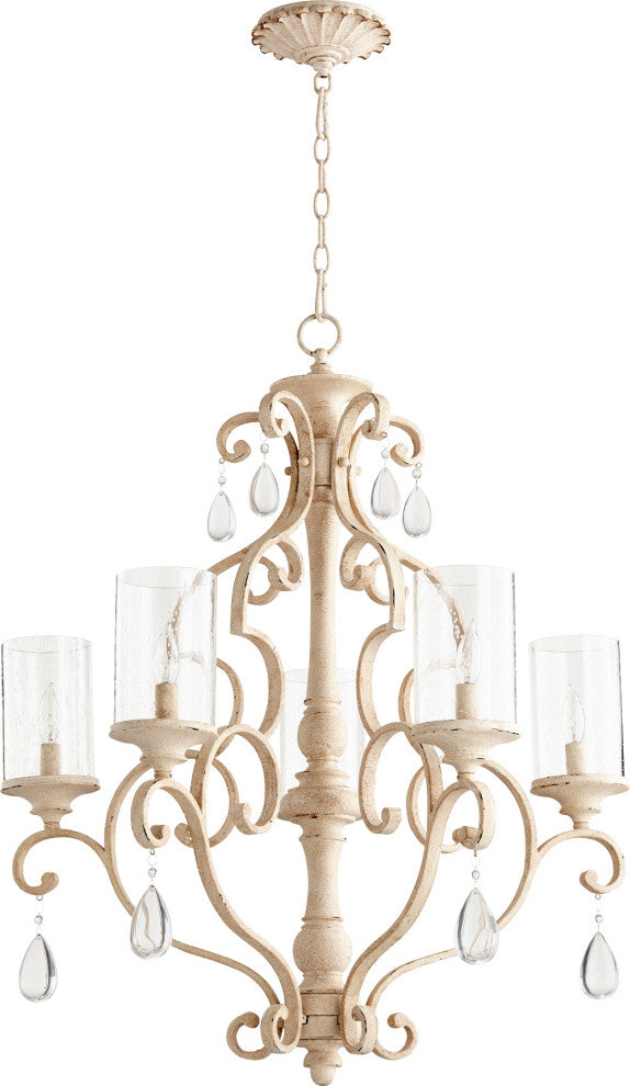San Miguel Transitional Chandelier, Persian White