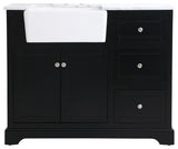 Home Living 22" Farmhouse Black-Light Bathroom Vanity