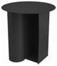 Pangea Home Que 18" Modern Metal Magazine Side Table in Black