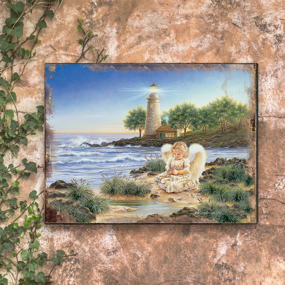 A Little Joy Wooden Block, 7 X 5.5