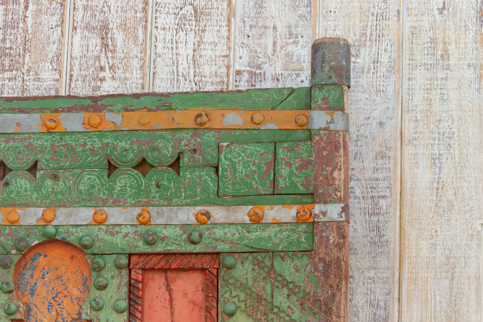 Early 1800's Colorful Moroccan Door