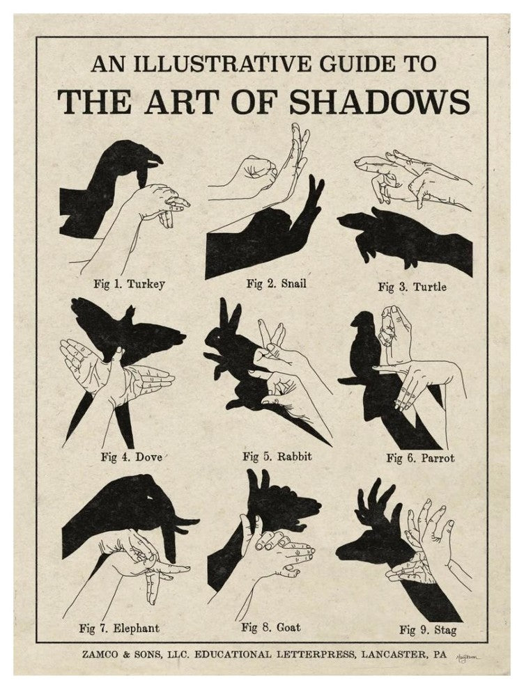 "The Art of Shadows X" Digital Paper Print by Mary Urban, 26"x34"