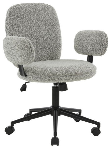 Safavieh Couture Emeril Adjustable Desk Chair White / Black