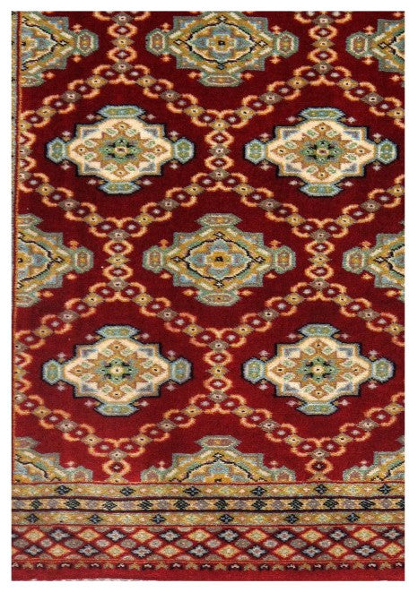 Fine Pak Bokhara Hand-Knotted Rug 2'x3'