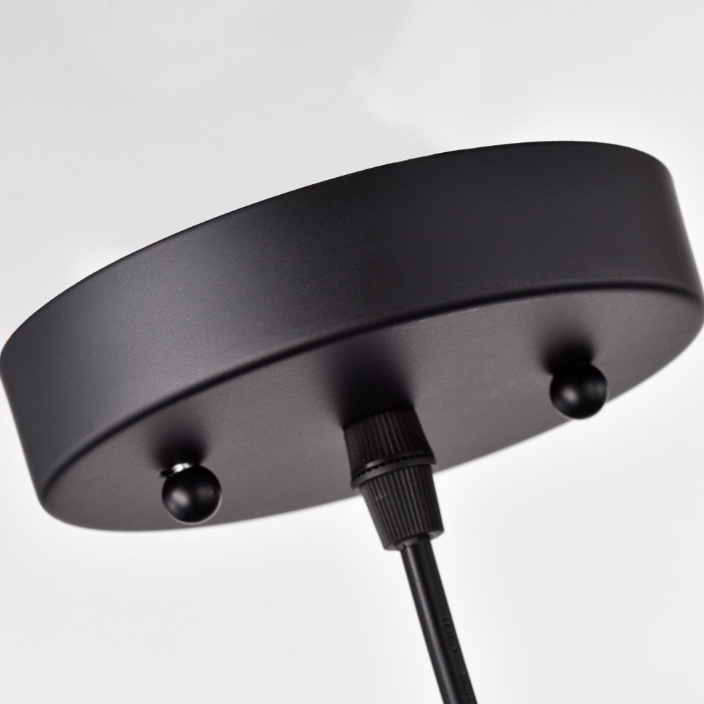 CHLOE Lighting WALTER Industrial 1-Light Textured Black Mini Pendant