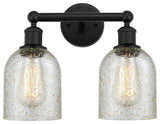 Innovations 616-2W-BK-G259 Caledonia 2 Light Bath Vanity Light, Matte Black