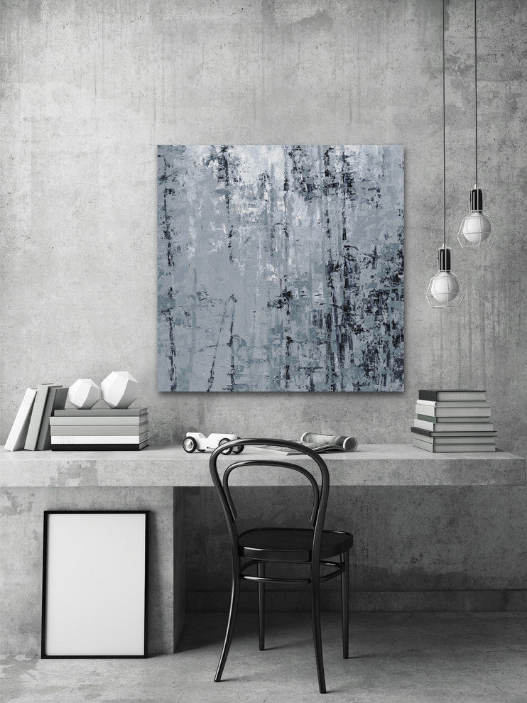 "Forest Shadow II" Painting Print on Wrapped Canvas, 12"x12"