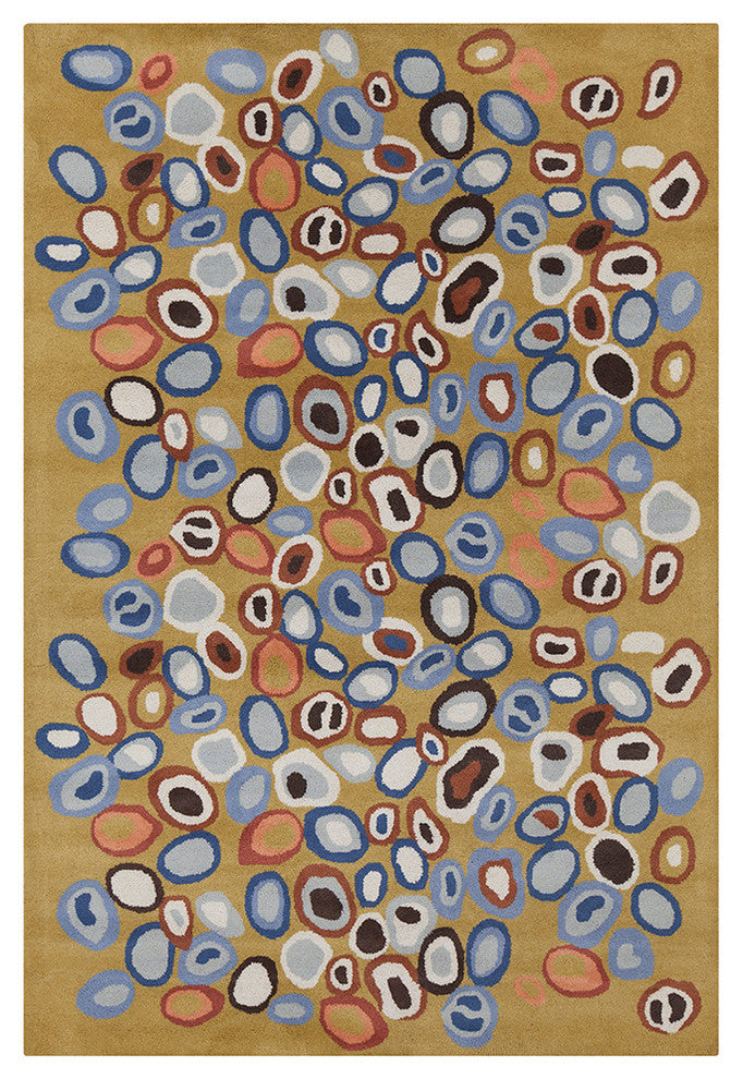 Allie Abstract Contemporary Area Rug, 5'x7'6"