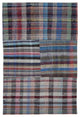 Rug N Carpet - Handmade Turkish 5' 11'' x 8' 11'' Vintage Patchwork Kilim Rug