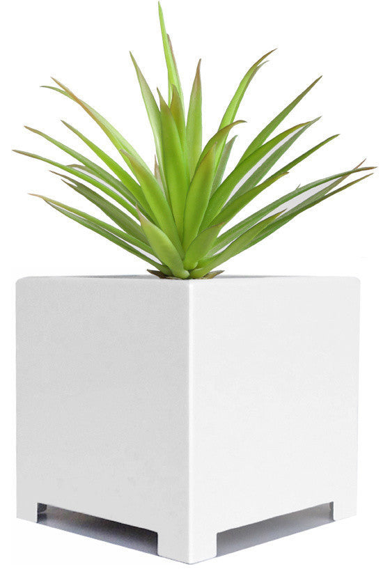 Alora Cube Planter, White, Extra Large