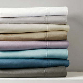 Madison Park 800 Thread Count Cotton-Blend Sateen 6-Piece Sheet Set, Aqua