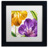 Color Bakery 'Open Arms II' Art, Black Frame, White Matte, 11"x11"