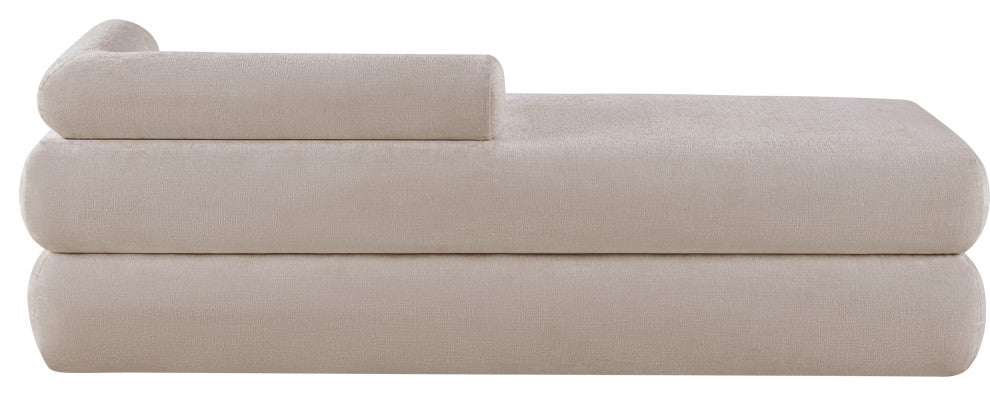 Kennedy Upholstered Bench, Beige, Chenille Fabric
