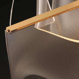 ET2 E24874-133 Rinkle 16"W LED Multi Light Abstract Pendant - French Gold