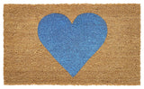 Calloway Mills Blue Heart Doormat, 24x48