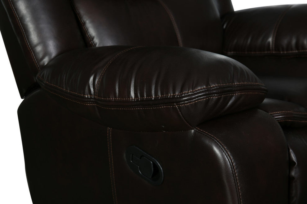 Arlington Leather Air Reclining Sofa Brown