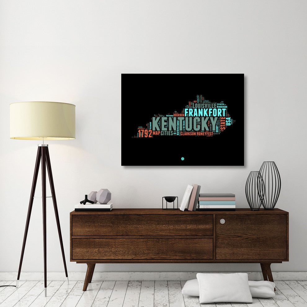 "Kentucky Word Cloud 1" Fine Art Print