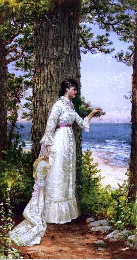 Alfred Thompson Bricher Under the Seaside Tree Gallery Wrapped Canvas Print
