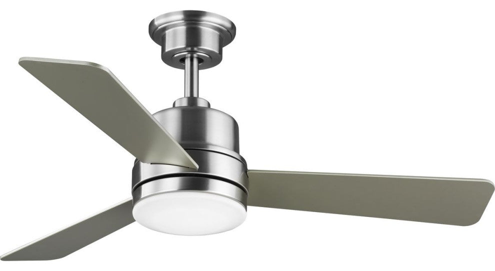 Trevina II Collection 44" 3-Blade Brushed Nickel Ceiling Fan