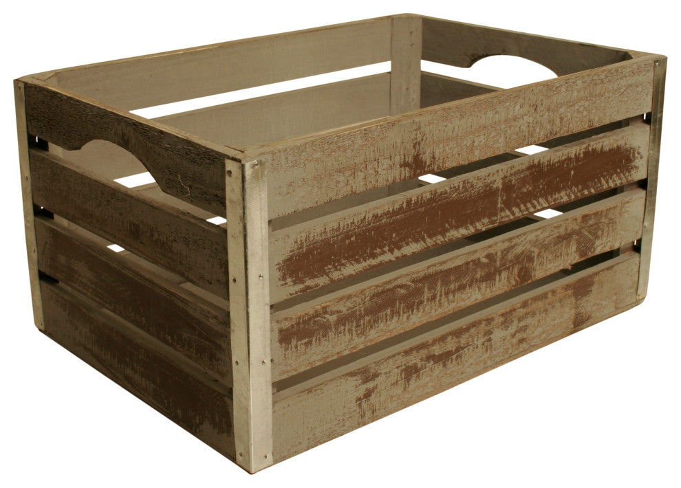 Set Of 3 Large Wood Crates