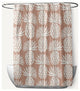 Pineapple Pattern Mauve 70" w x 73" h Shower Curtain