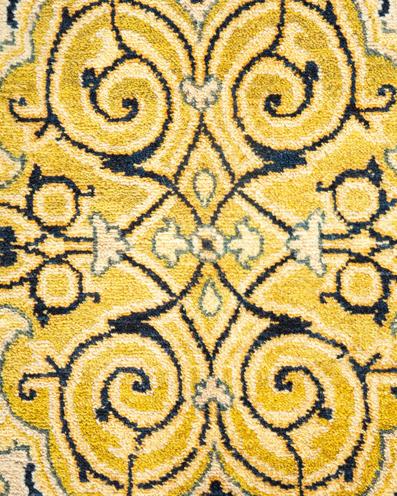 Mogul, One-of-a-Kind Hand-Knotted Area Rug  - Ivory, 6' 1" x 9' 0"