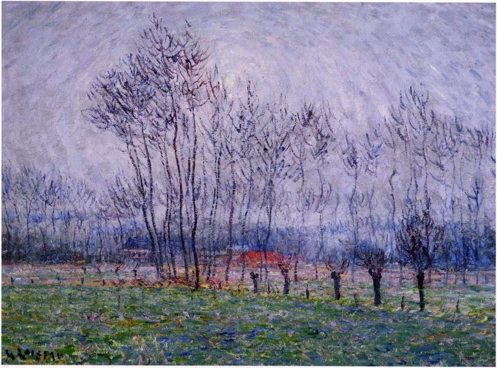 Gustave Loiseau Near Saint Cyr Premium Canvas Print
