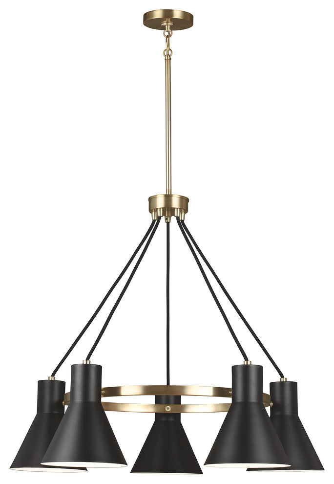 Generation Lighting Lighting 5-Light Chandelier, Satin Bronze