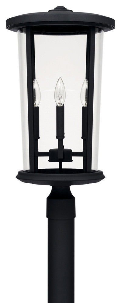 Howell 4 Light Outdoor Post Lantern, Black
