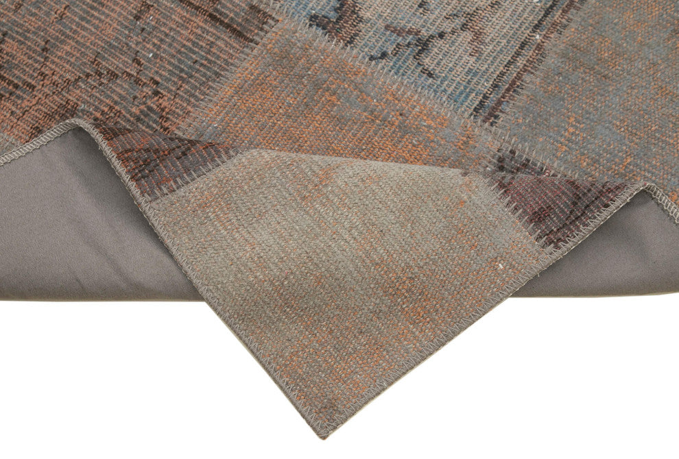 Rug N Carpet - Handwoven Anatolian 2' 11" x 9' 8" Small Patchwork Runner Rug