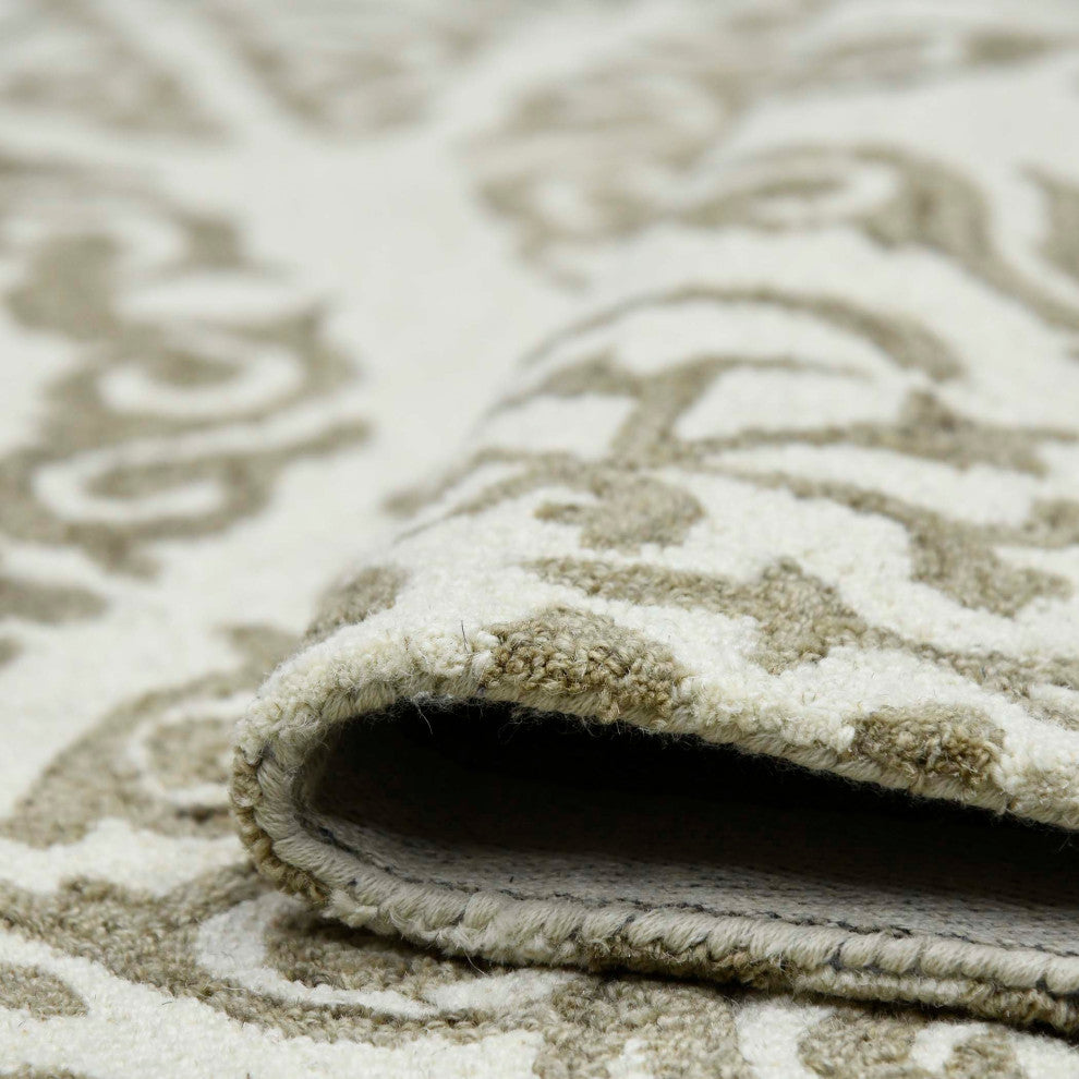 Boscage Rothwell Area Rug, Ivory, 8' x 11', Geometric