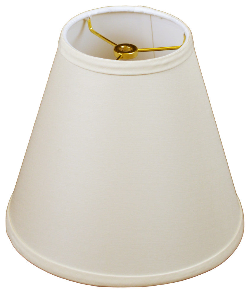 Fenchel Shades 5"x10"x9" Empire Lamp Shade, Linen Ivory