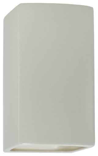 Ambiance, Small Rectangle, Open Top & Bottom Wall Sconce, E26, Incandescent, Matte White