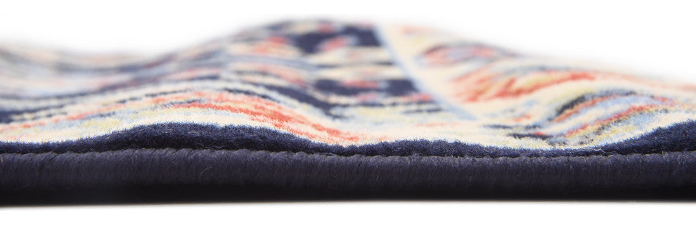 Unique Loom Navy Blue Washington Sialk Hill 2' 2 x 8' 2 Runner Rug