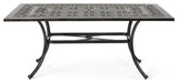 Joyce Outdoor Rectangular Cast Aluminum Dining Table