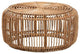 Aliane Modern Bohemian Natural Brown Antique Rattan Coffee Table
