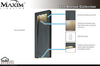 Maxim 54354 Avenue 22" LED Wall Sconce - Architectural Bronze