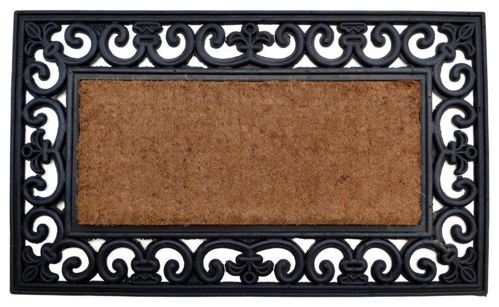 Country Rectangle Coir Brush Mat