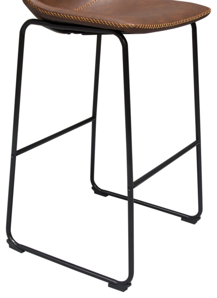 Theo 2 Bar Height Chairs, Chocolate
