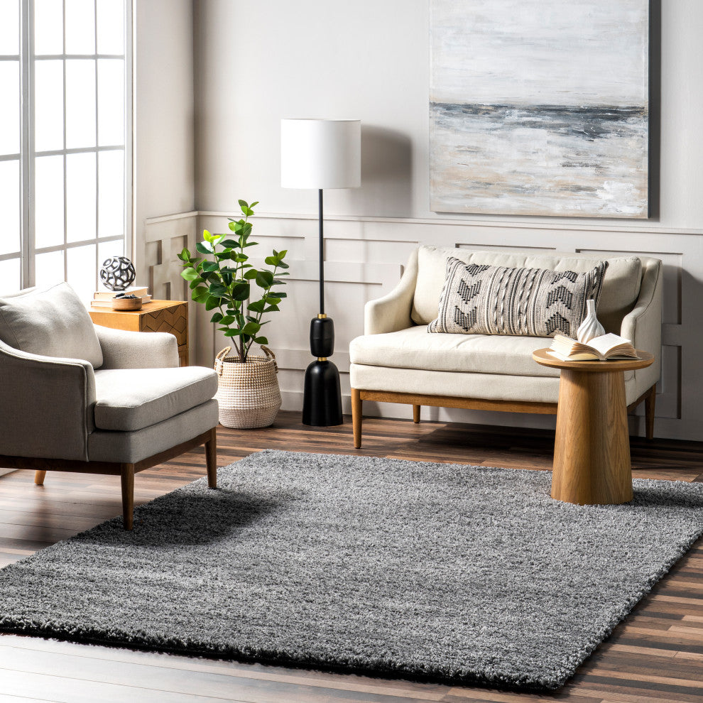 Nuloom Alexa My Soft and Plush Shag Rug, Grey 8'x10'