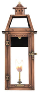 Bienville Copper Lantern, 25", Gas