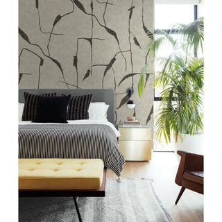 Taupe & Black Ivory Coast Wall Mural