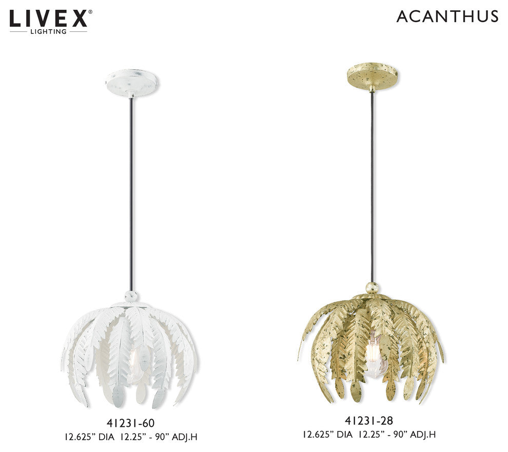 Livex Lighting Winter Gold 1-Light Mini Pendant