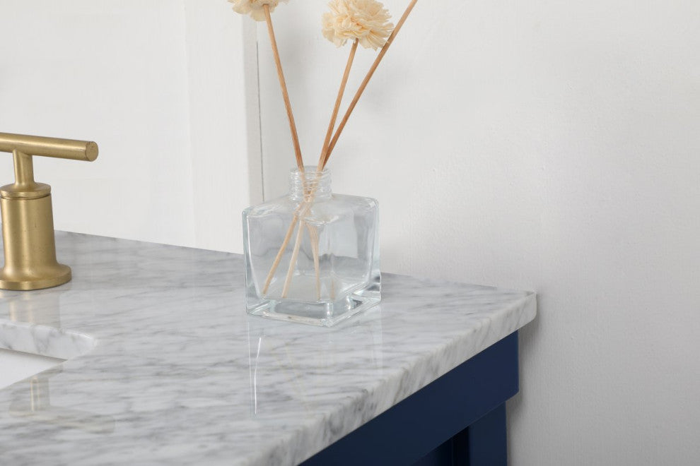 Home Living 22" Farmhouse Blue-Light Bathroom Vanity