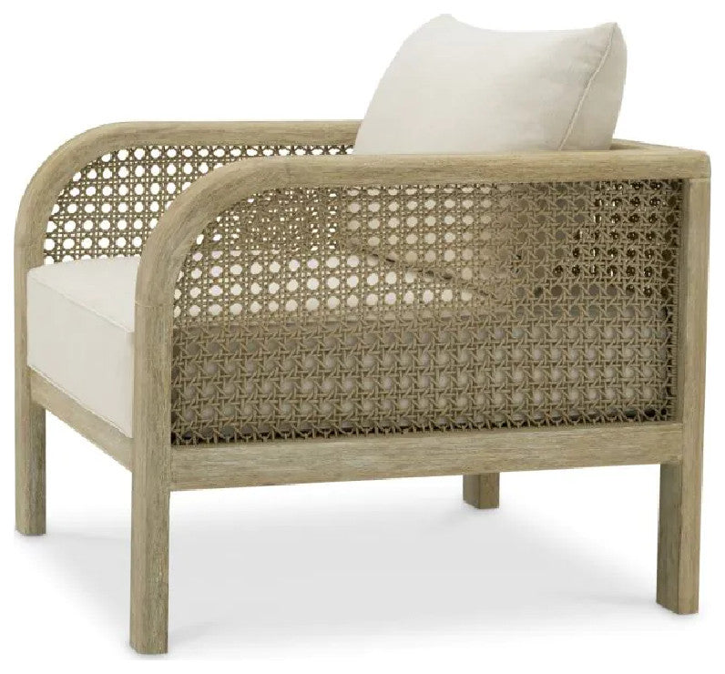 Aged Teak Outdoor Lounge Chair, Eichholtz Julia