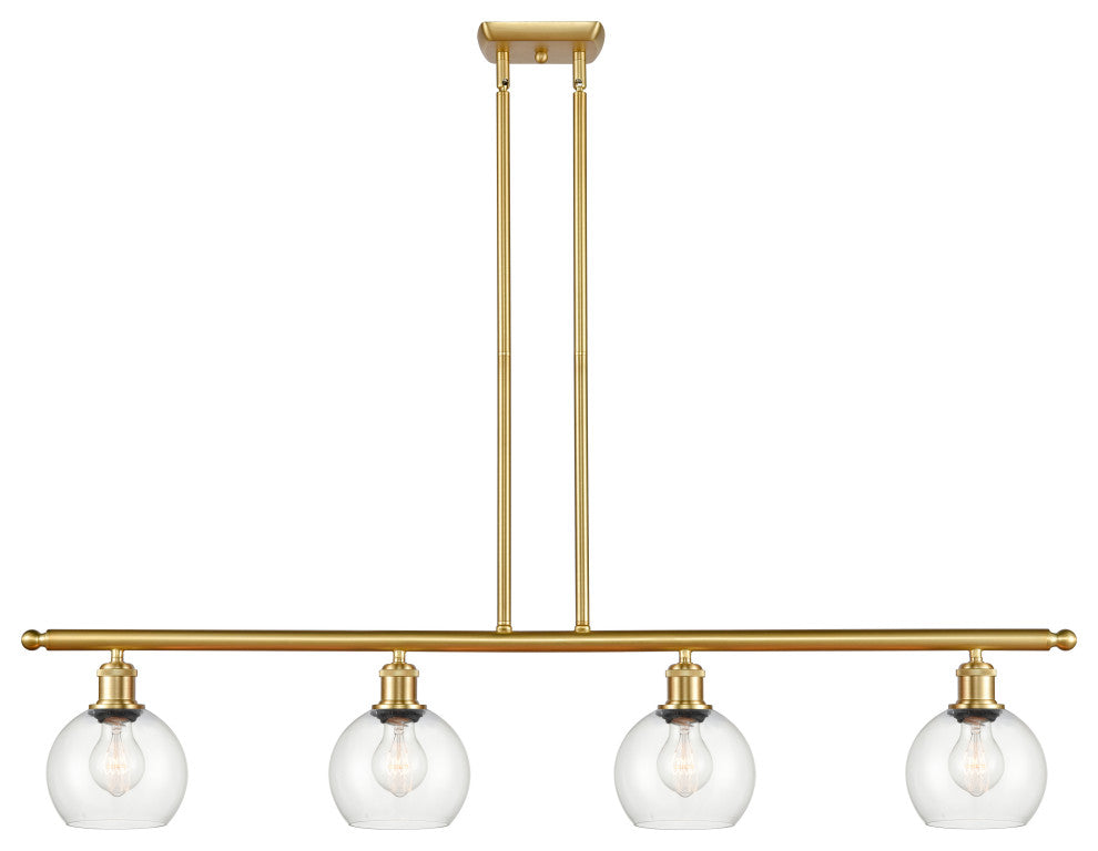 Innovations 516-4I-SG-G122-6 4 Light 48" Island Light, Satin Gold