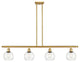 Innovations 516-4I-SG-G122-6 4 Light 48" Island Light, Satin Gold