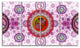 Pink Psychedelic Relaxing Art, Abstract Canvas Art Print, 48"x28", 4 Panels